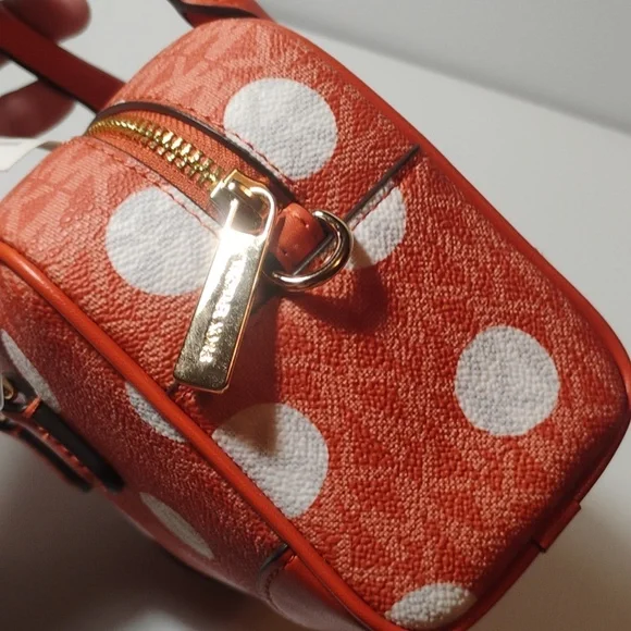 MICHAEL Michael Kors Thompson Mini XS Satchel/Xbody RED CLAY NWT $398! - Picture 5 of 11